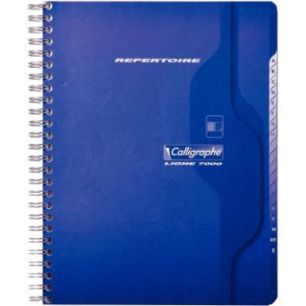 Achetez CONQUERANT C7 Répertoire spiralé 180 pages 70g 17x22cm petits carreaux 5x5. Couverture car..