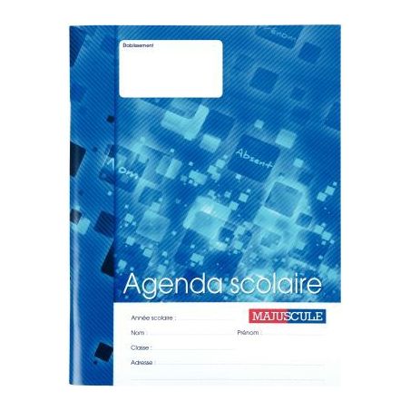 Achetez Agenda scolaire 17x22cm 80 pages majuscule 78450 MAJUSCULE pas cher sur Ma Rentrée Scolaire