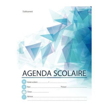 Achetez Agenda scolaire 17x22 cm 80 pages agrafées couverture dossier 250g 9840 FUZEAU pas cher sur..