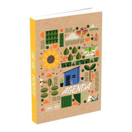 Achetez Agenda de poche 11,9x16,3cm décor "Au jardin" 44280 pas cher sur Ma Rentrée Scolaire