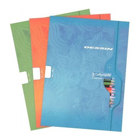 Achetez Cahier de dessin 48 pages format 24x32 cm papier blanc uni 120g 7554C pas cher sur Ma Rentr ..