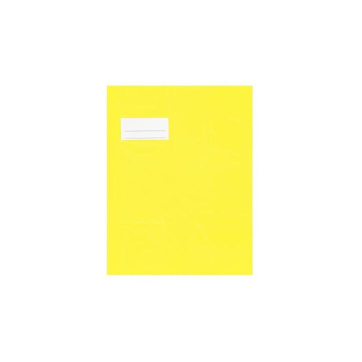 Paquet de 10 protèges-cahier épaisseur 21/100ème 17x22 cm PVC jaune 1110433 jaune