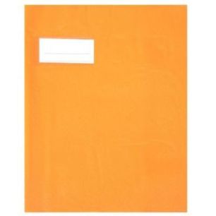Achetez Paquet de 10 protèges-cahier épaisseur 21/100ème 17x22 cm PVC orange 1110433 orang pas ch..