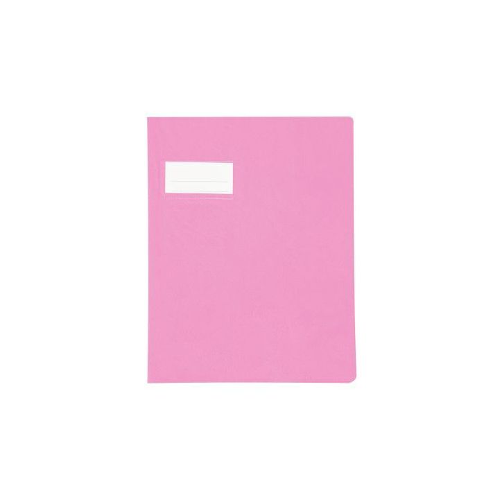 Paquet de 10 protèges-cahier épaisseur 21/100ème 17x22 cm PVC rose 1110433 rose