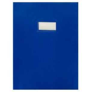Achetez Paquet de 10 protèges-cahier épaisseur 21/100ème 21x29,7cm PVC bleu 1110436 bleu pas cher..