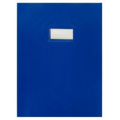 Achetez Paquet de 10 protèges-cahier épaisseur 21/100ème 21x29,7cm PVC bleu 1110436 bleu pas cher..