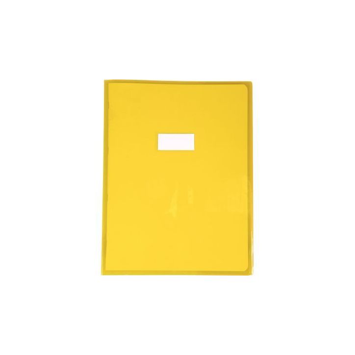 Protège-cahier cristal 24 x 32 cm 22/100 jaune 73404C CLAIREFONTAINE