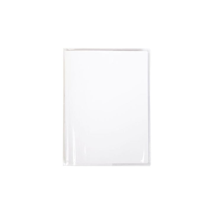 Protège cahier pvc 24x32 incolore à  rabats 73500C CLAIREFONTAINE