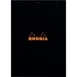 Achetez Bloc de bureau RHODIA BLACK 80 feuilles, format A4, quadrillé 5x5, papier blanc 80g 182009 ..