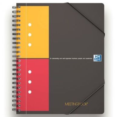 Achetez Cahier à reliure intégrale MEETINGBOOK 160 pages perforées, format A5+, quadrillé 5x5 10..