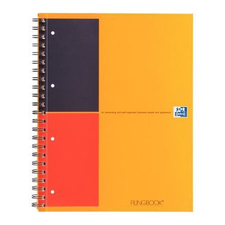 Achetez OXFORD Cahier FILINGBOOK spirales 200 pages perforées 80g lignée 6mm 21x31,8cm Couverture ..