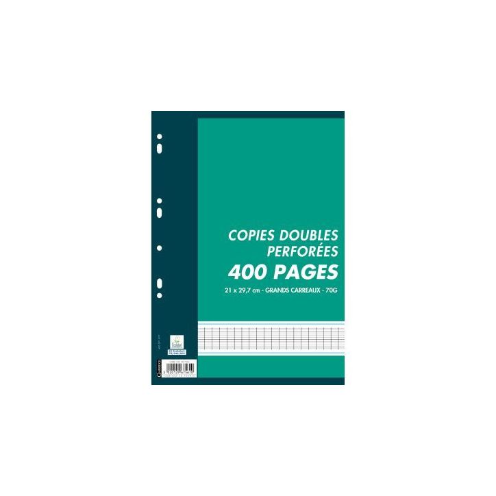 Sachet de 100 copies doubles (400 pages) format A4 séyès 70g blanc 100102923 CAMBRIDGE HAMELIN