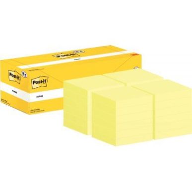 Achetez Boîte de 24 blocs 100 feuilles post it format 76x76mm jaune dont 6 gratuits BP1350 3M pas c..