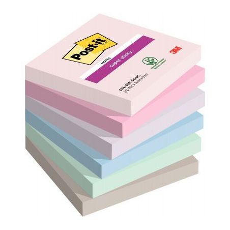 Achetez POST-IT® Notes Super Sticky Soulful. 76 x 76 mm. Lot de 6 blocs de 90 F. Ass : rose, bleu e..