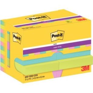 Achetez POST-IT Lot de 12 blocs notes Super Sticky Post-it® Collection MIAMI 47,6x47,6 mm, 90 feuil..