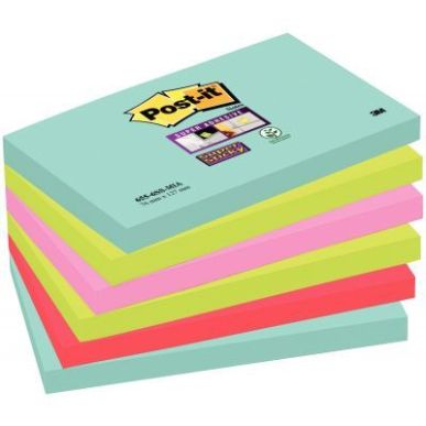 Achetez POST-IT Lots de 6 blocs Notes Super Sticky POST-IT® couleurs MIAMI 90 feuilles 76 x 127 mm ..