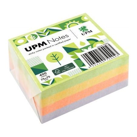 Achetez Bloc cube repositionnable 75 x 75 mm 400feuilles coloris SPRING 5654-75PG pas cher sur Ma Re..