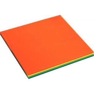 Achetez Bloc de 100 notes repositionnables transparentes 75 x 75 mm coloris fluo assortis FPP100192 ..