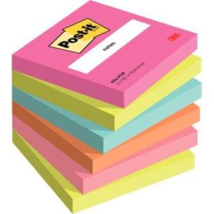 Achetez Paquet de 6 blocs notes de 100 feuilles Post-it  76 x 76 mm collection Optimistic BP1255 POS..