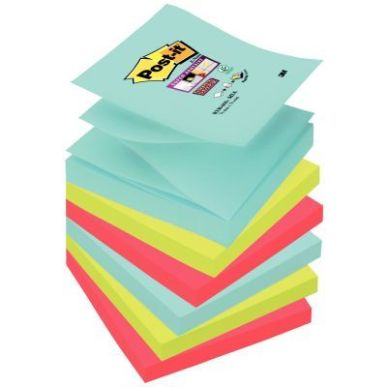 Achetez POST-IT Lot de 6 blocs Z-Notes Super Sticky POST-IT® couleurs MIAMI 90 feuilles 76 x 76 mm ..