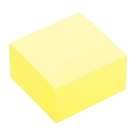 Achetez Bloc de 400 feuilles notes repositionnables 75 x 75 mm coloris jaune pastel 5820-01 pas cher..