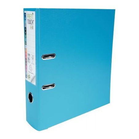 Achetez Classeur à  levier en plastique PREM'TOUCH format A4 maxi dos 5 cm bleu clair 53102E EXACO..