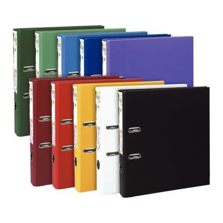 Achetez Carton de 10 classeurs à  levier en plastique PREM'TOUCH format A4 maxi dos 5 cm couleurs ..