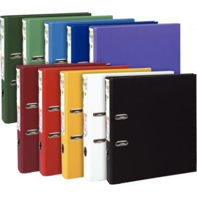 Achetez Carton de 10 classeurs à  levier en plastique PREM'TOUCH format A4 maxi dos 5 cm couleurs ..