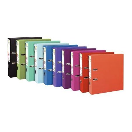 Achetez Carton de 10 classeurs à  levier en plastique PREM'TOUCH format A4 maxi dos 8 cm couleurs ..