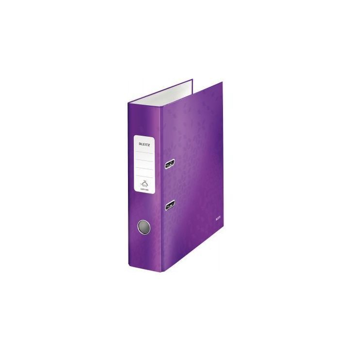 Classeur à levier 180° WOW pour format A4, dos 8 cm, violet 10050162 WOW LEITZ