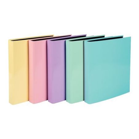 Achetez Classeur 4 anneaux, dos 4 cm, en carte rigide pelliculée AQUAREL, coloris assortis 51560E E..