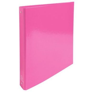 Achetez Classeur 4 anneaux en carte pelliculée IDERAMA, format A4, dos 4 cm, rose 519296E IDERAMA E..