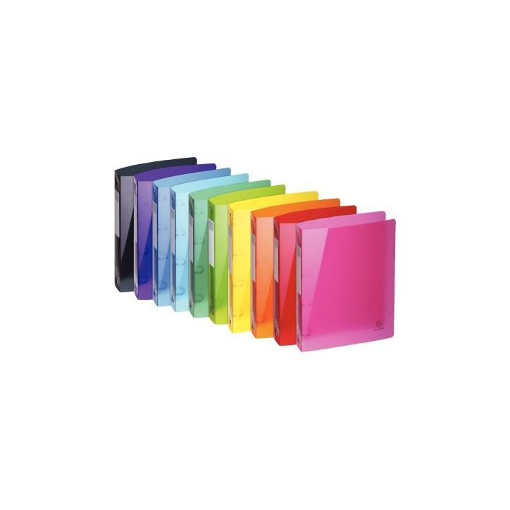 Classeur 4 anneaux en polypropylène IDERAMA, format A4+, dos 4 cm, coloris assortis 51770E IDERAMA EXACOMPTA