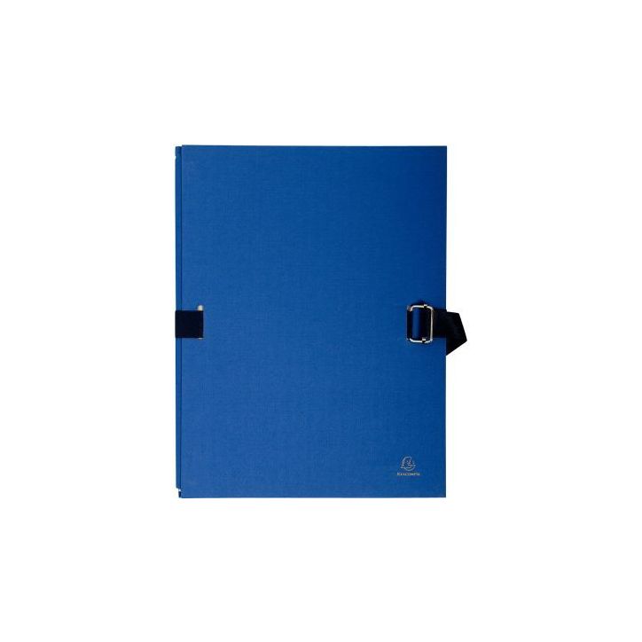 Paquet de 5 chemises extensibles toilées, bleu foncé 223029E EXACOMPTA