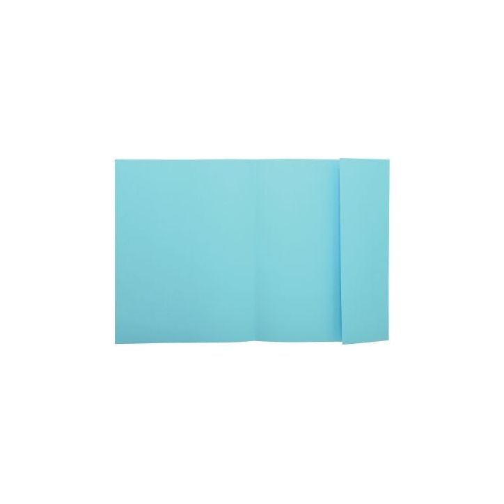 Paquet de 100 chemises 1 rabat 160g 24x32 cm bleu clair 348006E SUPER EXACOMPTA