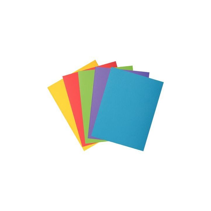 Paquet de 50 chemises ROCK"S 1 rabat latéral 210g 24x32 cm couleurs assorties 218000E ROCK'S EXACOMPTA