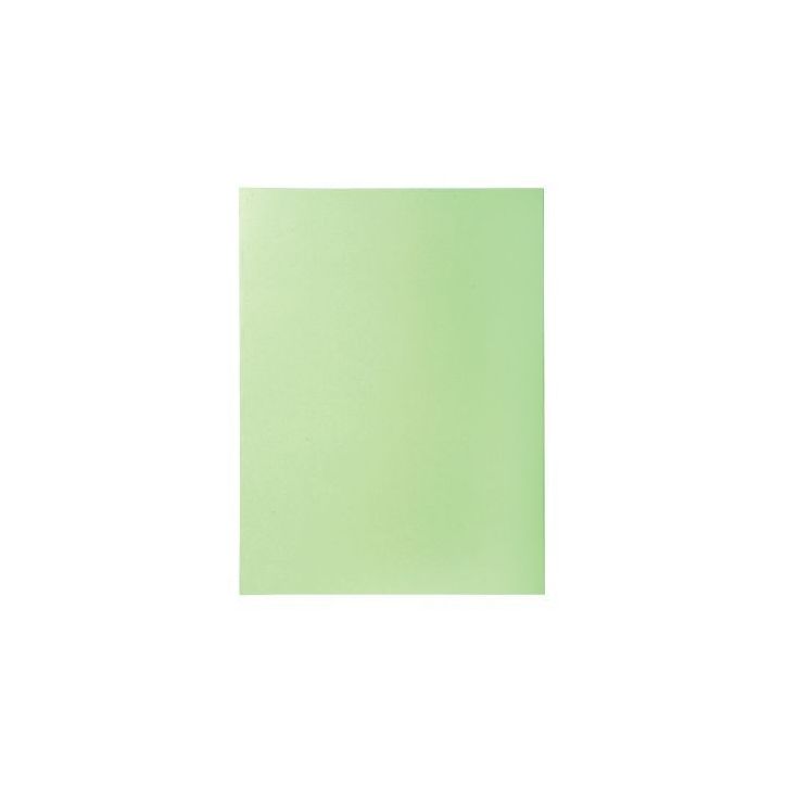 Paquet de 50 chemises 2 rabats 210g format 24x32 cm Vert clair 332004E SUPER EXACOMPTA