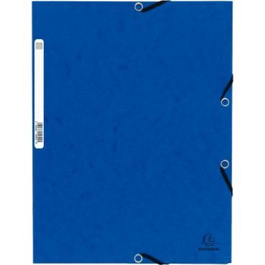 Achetez Chemise 3 rabats à élastiques en carte lustrée 5/10ème 350g bleu C3416 BLE COUTAL pas ch..