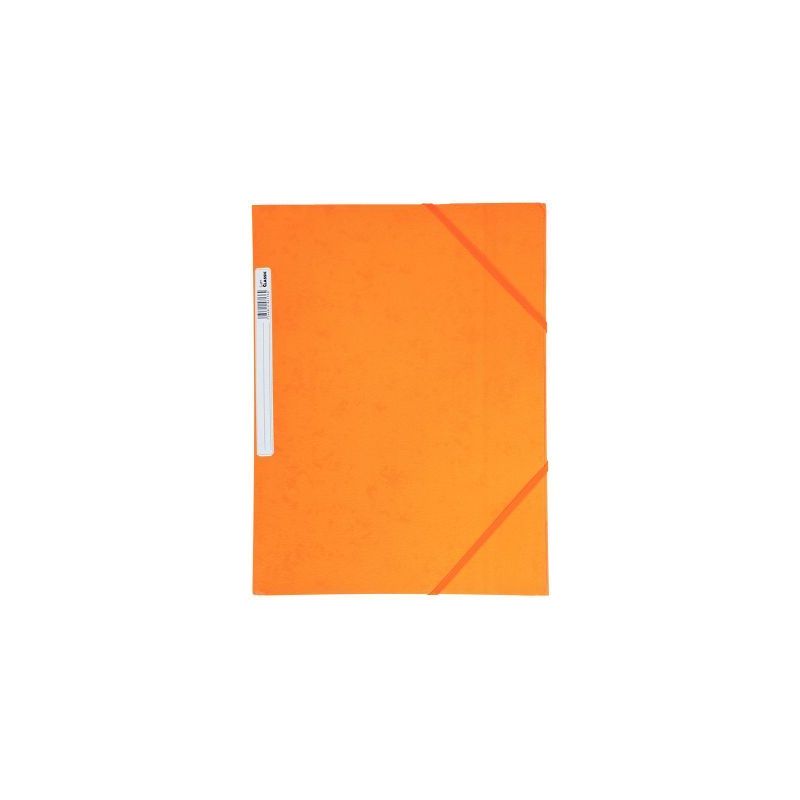 Achetez Chemise 3 rabats à élastiques + étiquette de dos coloris orange carte grainée 5/10e 450g..