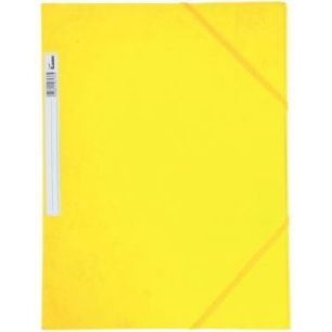 Achetez Chemise 3 rabats à élastiques + étiquette de dos coloris jaune carte grainée 5/10e 450g ..