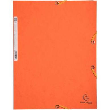 Achetez Chemise 3 rabats à élastiques en carte lustrée 400g, orange 55504E EXACOMPTA pas cher sur..