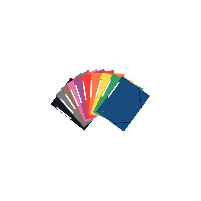 Achetez Paquet de 10 chemises 3 rabats à élastiques TOP FILE+ en carte lustrée 4/10e 390g, colori.. Achetez Paquet de 10 chemises 3 rabats à élastiques TOP FILE+ en carte lustrée 4/10e 390g, colori..