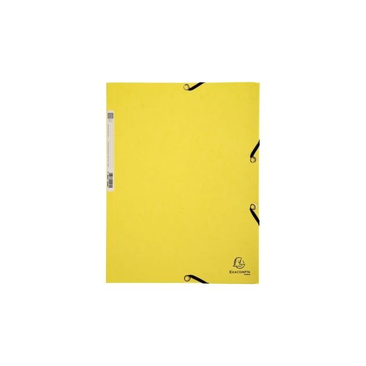 Chemise 3 rabats à élastiques AQUAREL, carte lustrée 400g, coloris assortis 55560E AQUAREL EXACOMPTA