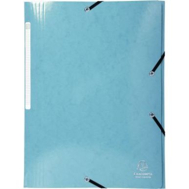 Achetez Chemise 3 rabats à élastiques en carte lustrée 425g, bleu clair 55827E IDERAMA EXACOMPTA ..