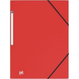 Achetez Chemise 3 rabats à élastiques MEMPHIS en polypropylène opaque 5/10ème, coloris rouge 100..