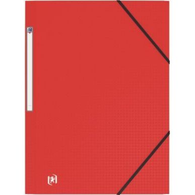 Achetez Chemise 3 rabats à élastiques MEMPHIS en polypropylène opaque 5/10ème, coloris rouge 100..