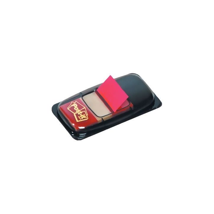 Carte de 50 index post-it repositionnables 25,4 x 43 mm rouge 23164 POST-IT 3M