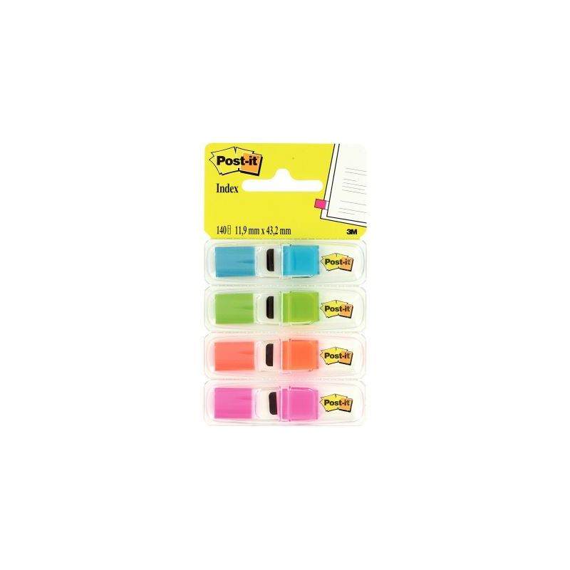 Achetez POST-IT Set de 4 x 35 marque-pages étroits, coloris vif pas cher sur Ma Rentrée Scolaire