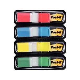 Achetez POST-IT Set de 4 x 35 marque-pages étroits assortis classiques, format 12 x 44 mm pas cher ..