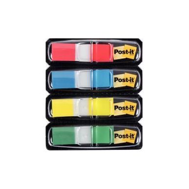 Achetez POST-IT Set de 4 x 35 marque-pages étroits assortis classiques, format 12 x 44 mm pas cher ..